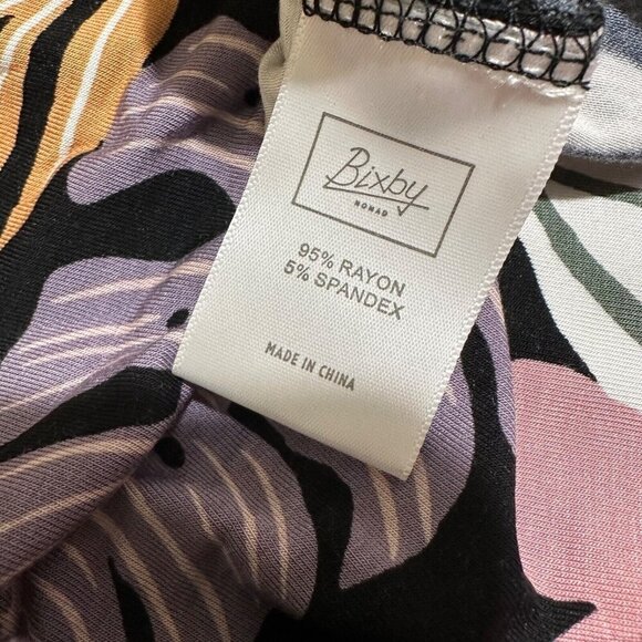 Stitch Fix Bixby Nomad NWT Big Girl’s Size L (12/14) Tropical Floral Maxi Dress - Picture 6 of 7